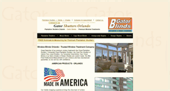 Desktop Screenshot of gatorshutters.com